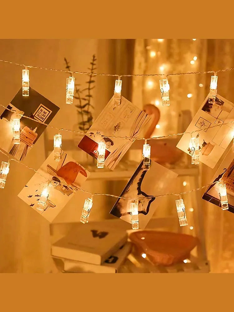 Photo Clip LED Fairy Lights – String Lights for Hanging Pictures & Cards