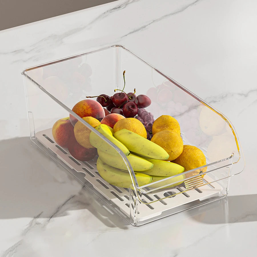 Clear Fridge Organizer Storage Bin – Keep Your Refrigerator Neat & Organized