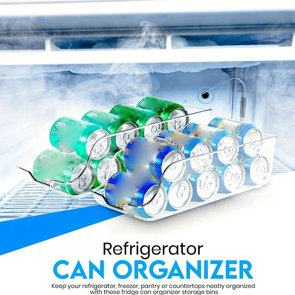 Refrigerator Can Organizer – Auto Rolling Soda Dispenser