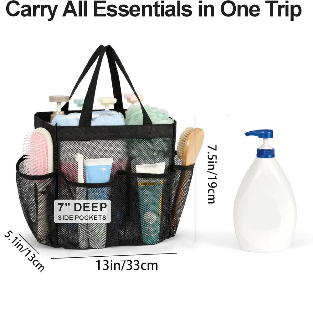 Portable Mesh Shower Caddy – Dorm, Gym, Camping & Pool Tote