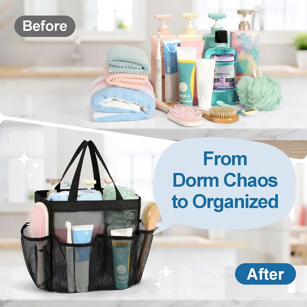 Portable Mesh Shower Caddy – Dorm, Gym, Camping & Pool Tote