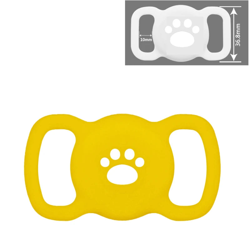 AirTag Dog & Cat Collar Holder – Silicone Full Body Protective