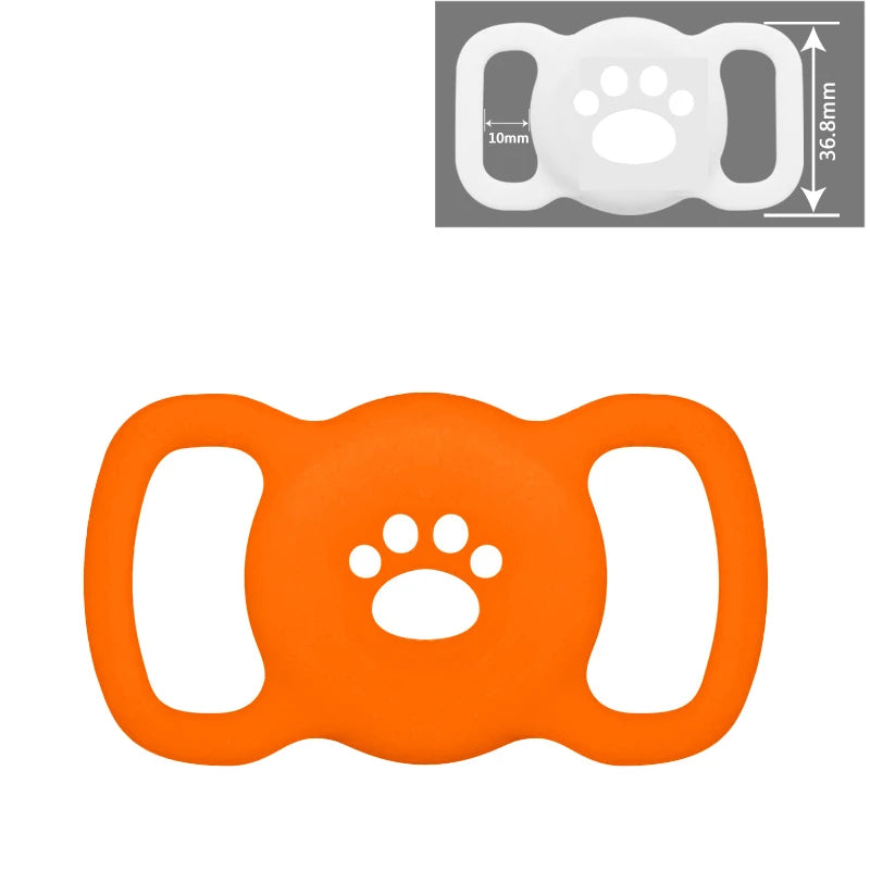 AirTag Dog & Cat Collar Holder – Silicone Full Body Protective