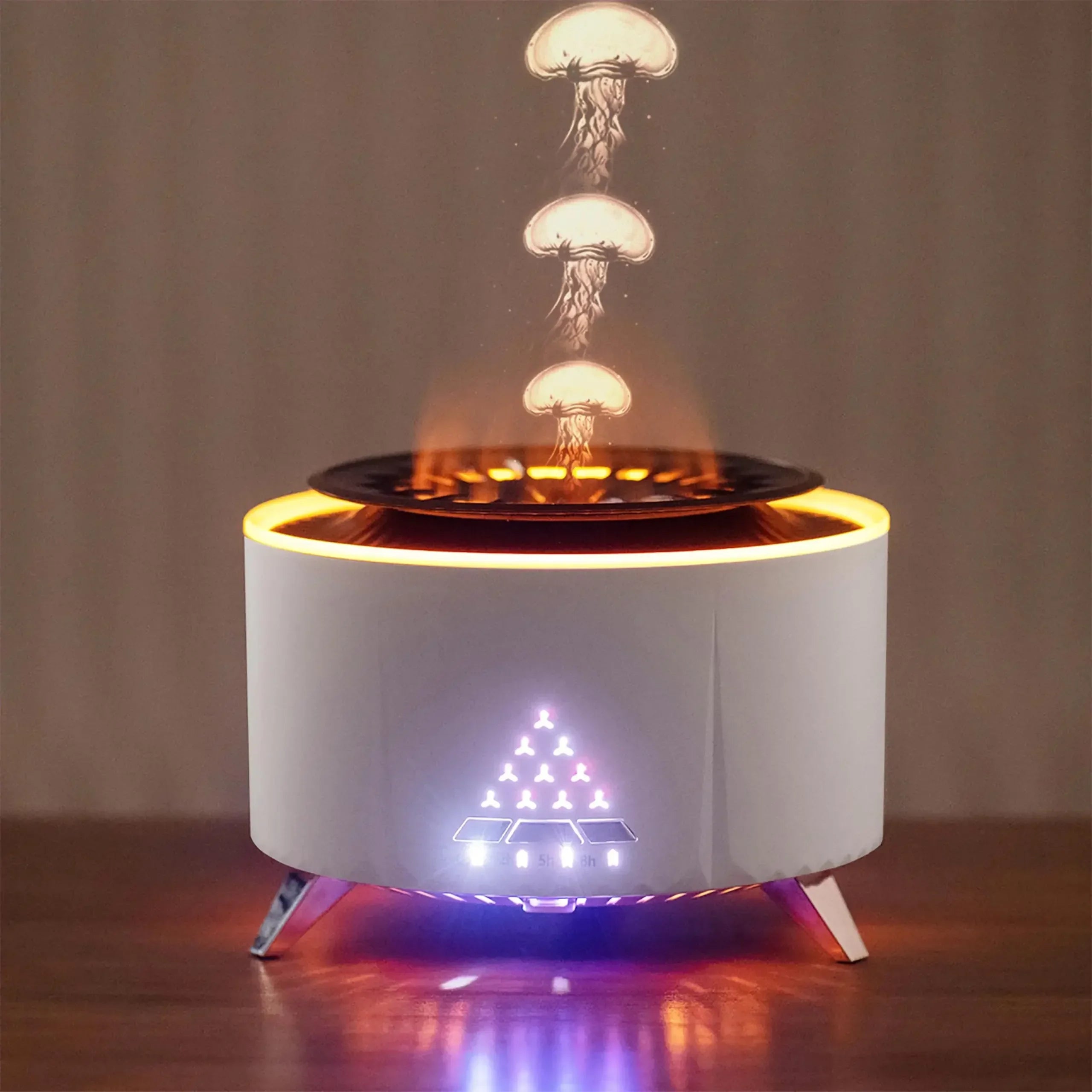 Flame Aroma Diffuser with White Noise & Jellyfish Mist