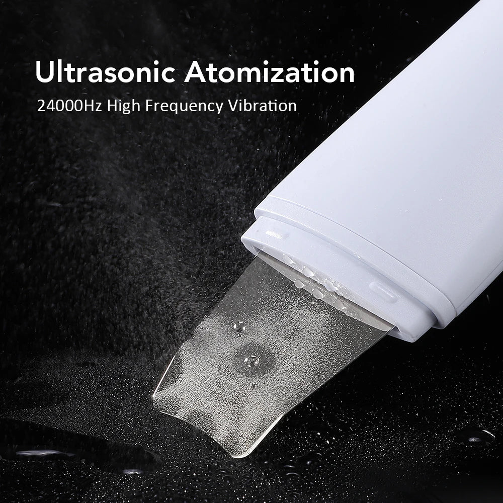Ultrasonic Skin Scrubber – 4-in-1 Deep Facial Cleansing & Skin Lifting Device