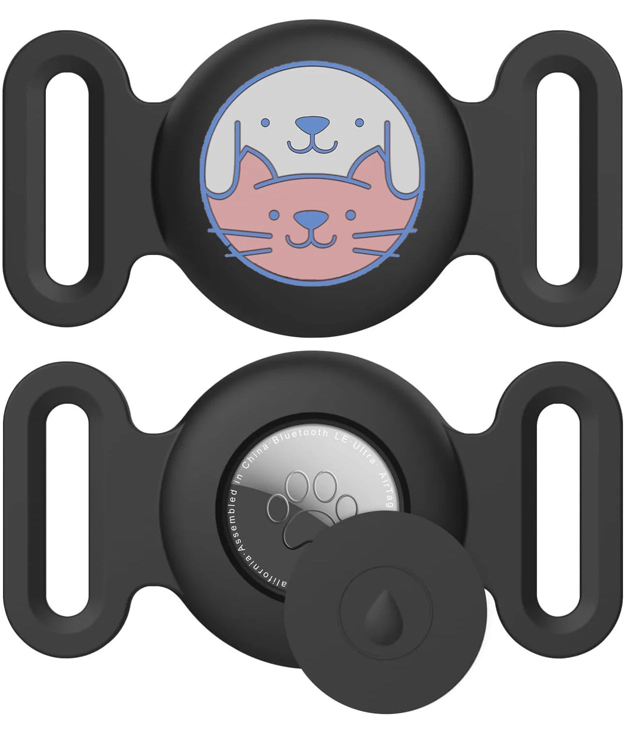 AirTag Dog & Cat Collar Holder – Silicone Full Body Protective