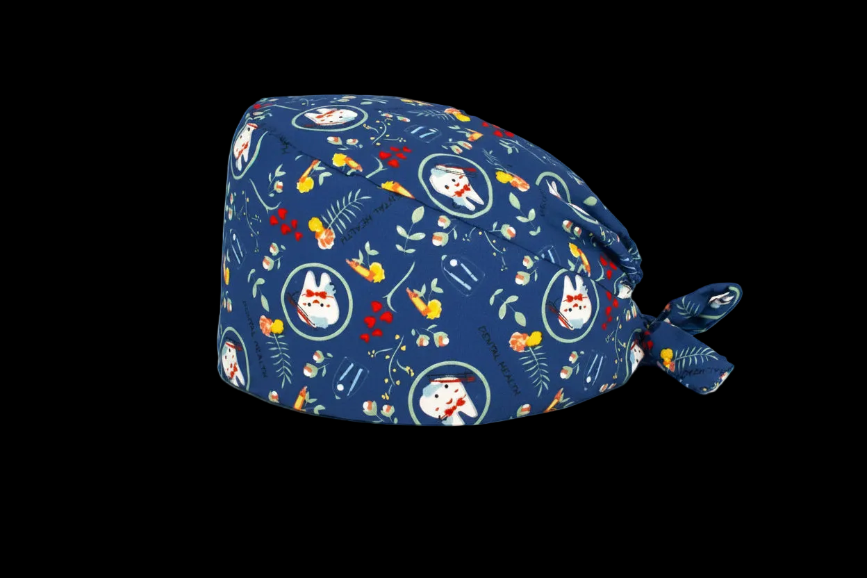 Printed Adjustable Scrub Cap – Unisex Medical & Work Cap