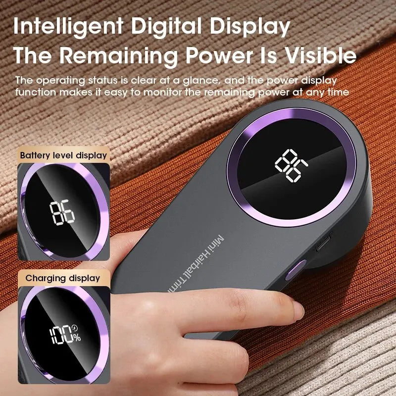 Electric Lint Remover – USB-C Rechargeable Fabric Shaver