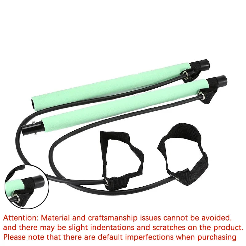 Pilates Resistance Band Set – Full-Body Home Workout Trainer