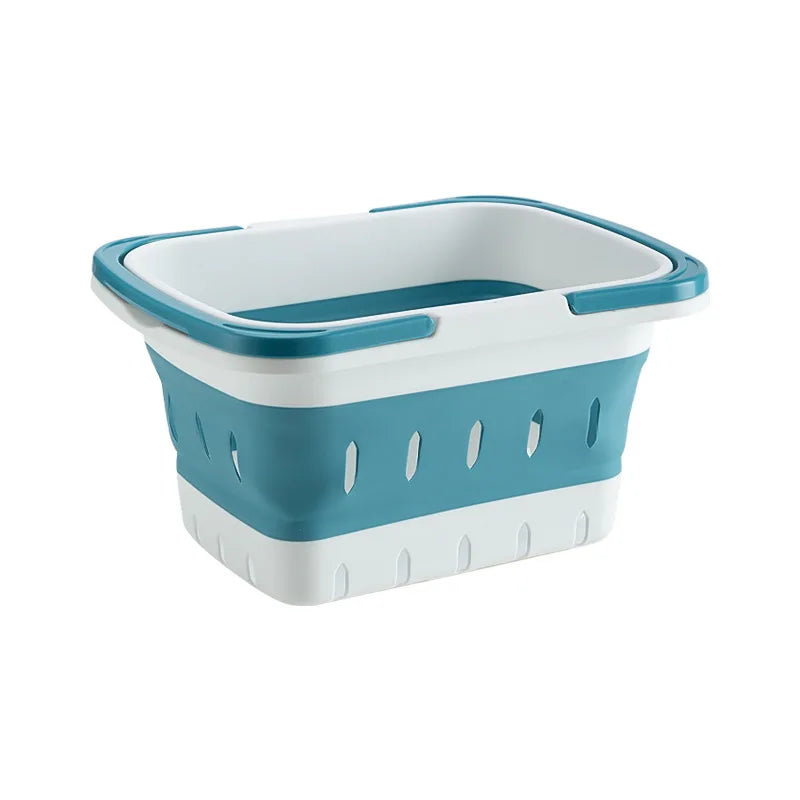 Collapsible Laundry Basket – Portable Handled Tub