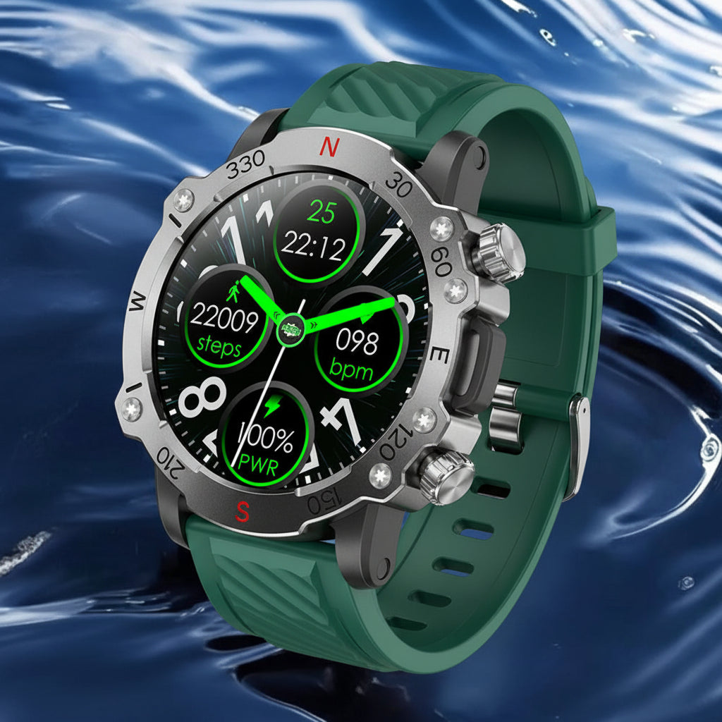 GPS Smart Watch 5ATM Waterproof – Bluetooth Calling & Sports Tracking
