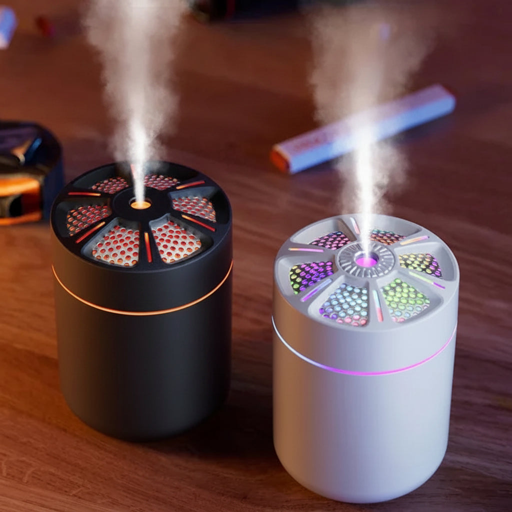 Mini Desktop Humidifier with Colorful LED Night Light