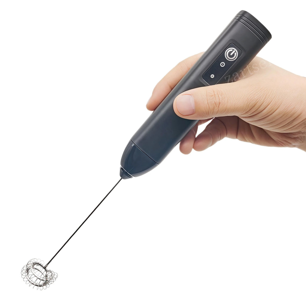 ☕ Rechargeable Wireless Milk Frother – Electric Coffee & Matcha Mixer