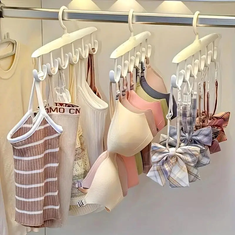 12-Hook Rotating Hanger – Space-Saving Closet Organizer for Ties, Belts, Underwear, Skirts