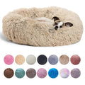 Ultra Soft Plush Round Pet Bed for Dogs & Cats