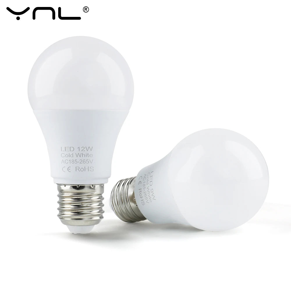 E27 LED Light Bulb – Energy-Saving Globe Bulb, 3W–18W, Warm & Cool White
