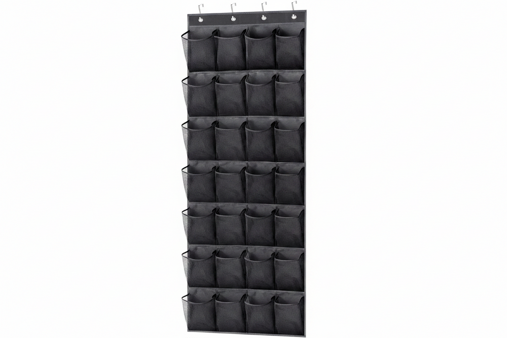 Over The Door Shoe Organizer – 28 Pockets Hanging Storage Holder Hanger Bag Closet