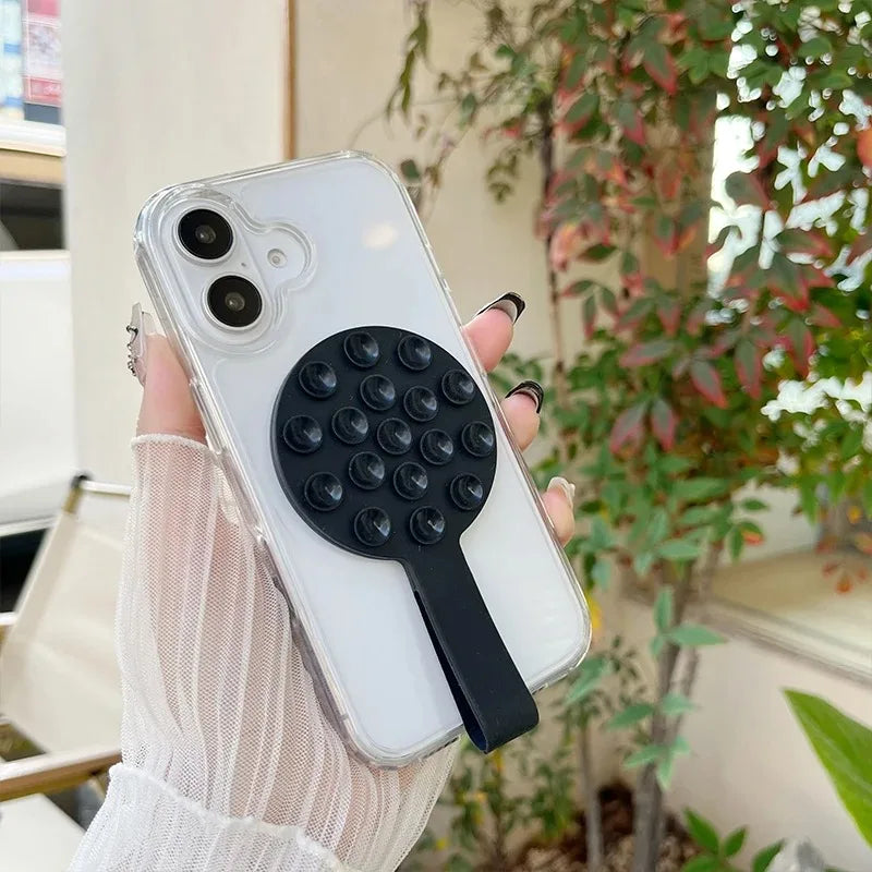 Magnetic Silicone Suction Cup Phone Holder – Portable Handheld & Mirror Mount