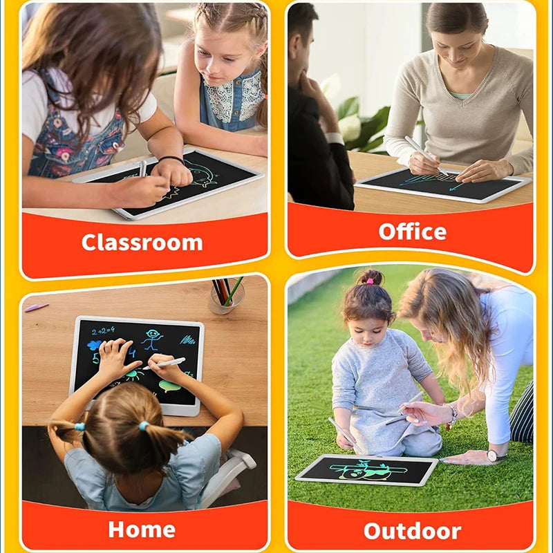 LCD Drawing Tablet for Kids – Doodle & Writing Board with Stylus