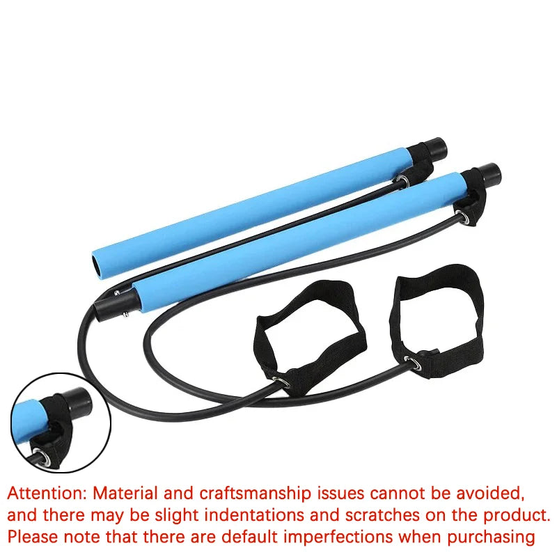 Pilates Resistance Band Set – Full-Body Home Workout Trainer