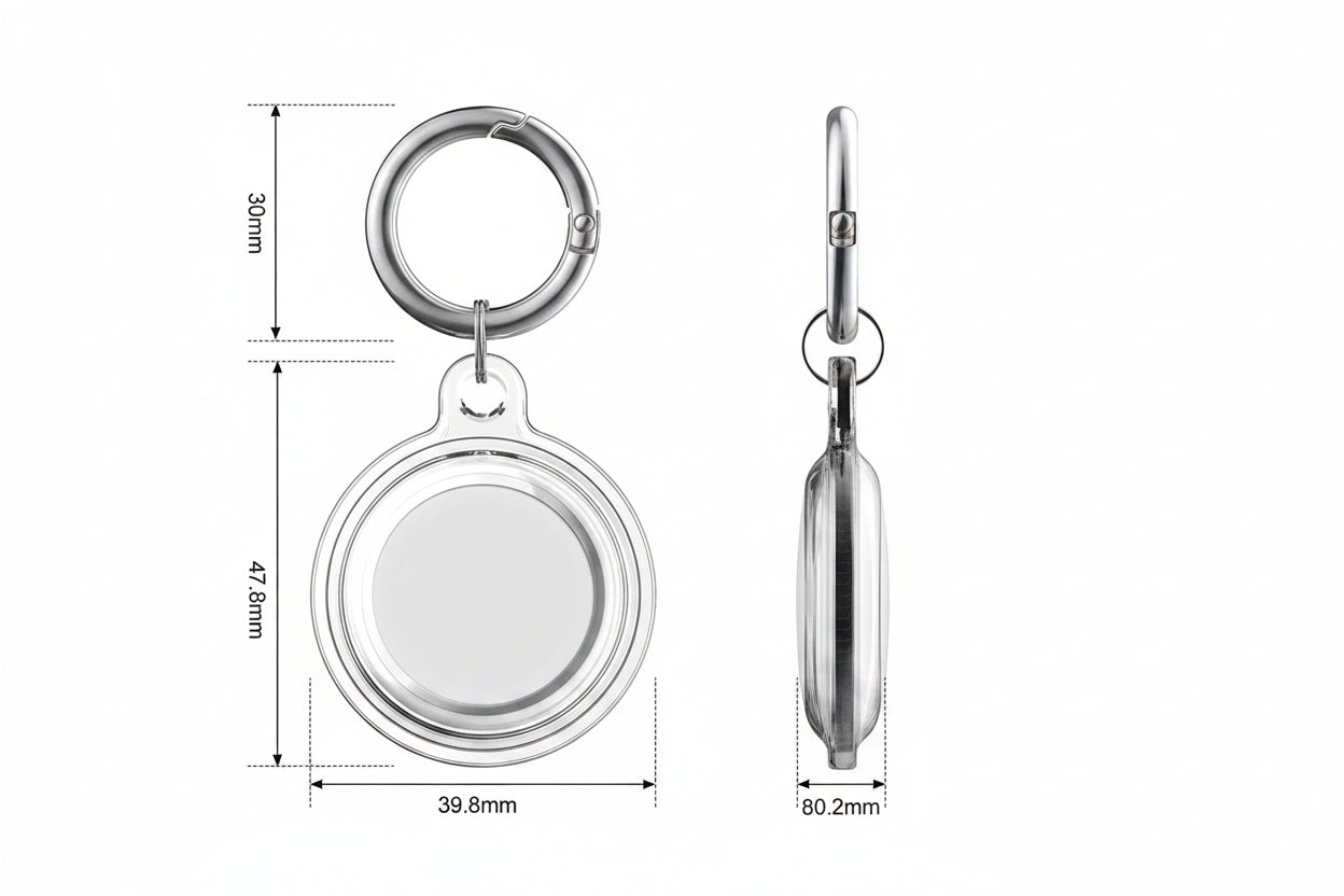 Waterproof AirTag Protective Keychain Holder – Anti-Lost Tracker Case