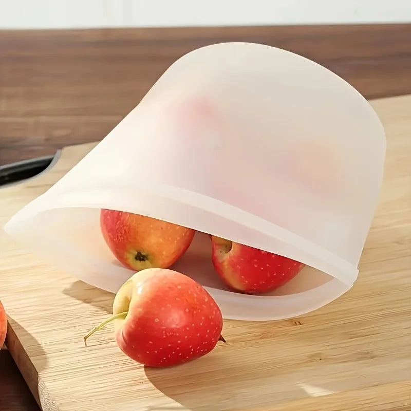 Reusable Silicone Food Storage Bags – 3-Piece Set
