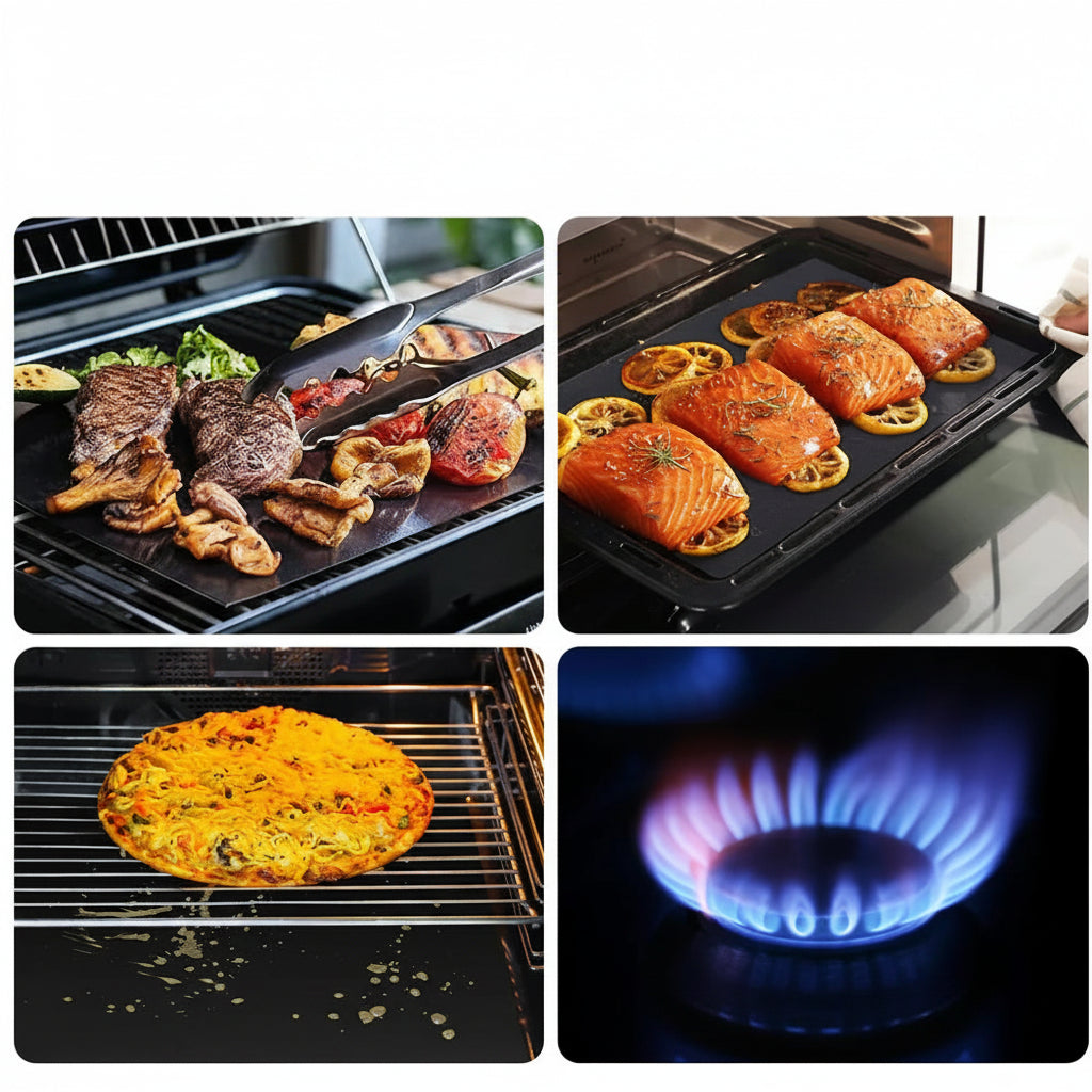 Reusable Non-Stick Oven Liner – Heat-Resistant Oven & Grill Mat
