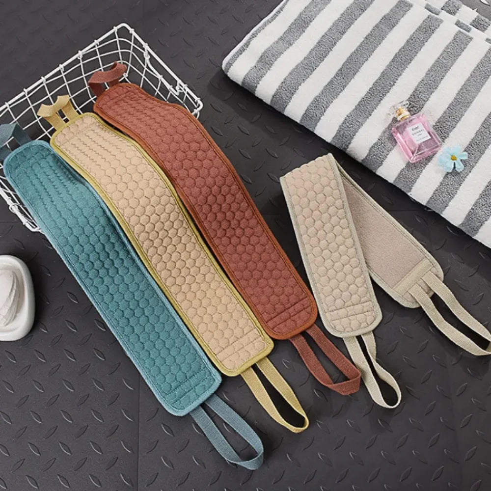 Exfoliating Back Scrubber Strap | Deep Cleansing Shower Bath Belt for Smooth, Healthy Skin