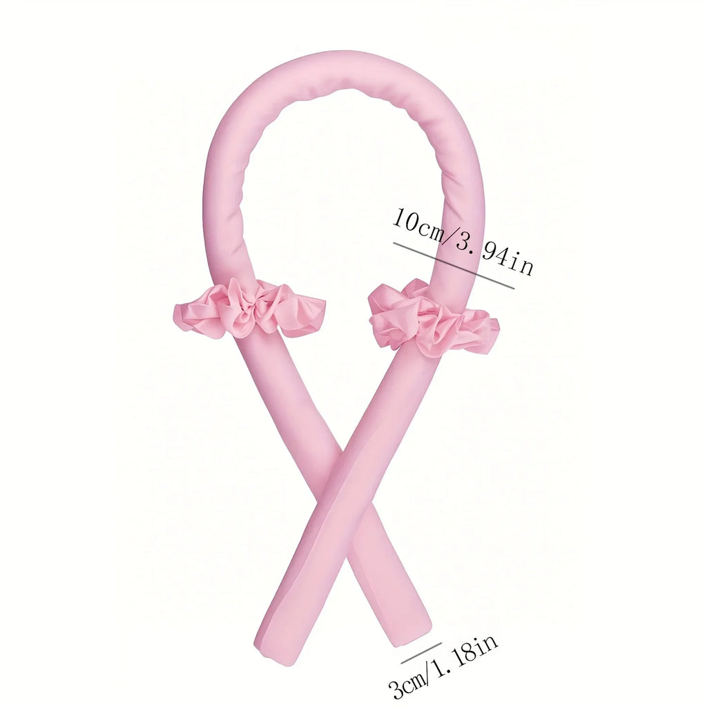 Heatless Curling Set - Satin Curler, Suitable for Night Curling - Non Heat Curler with Headband - Gentle and Effective Hair Care