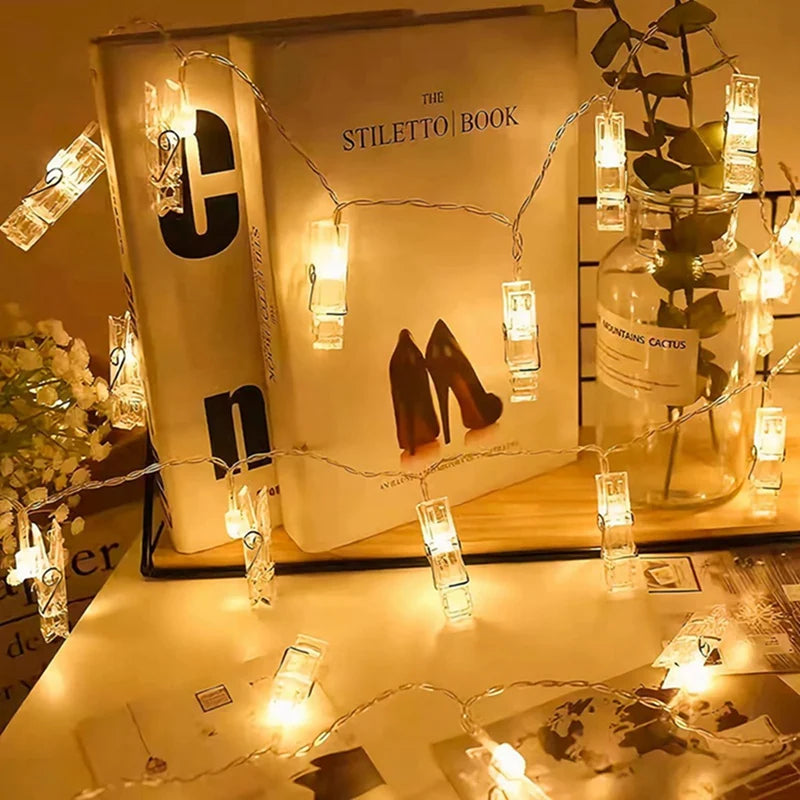 Photo Clip LED Fairy Lights – String Lights for Hanging Pictures & Cards