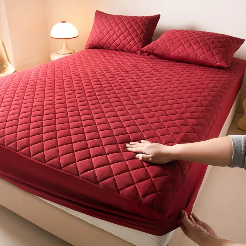 Waterproof Quilted Mattress Protector – Fitted Bed Cover