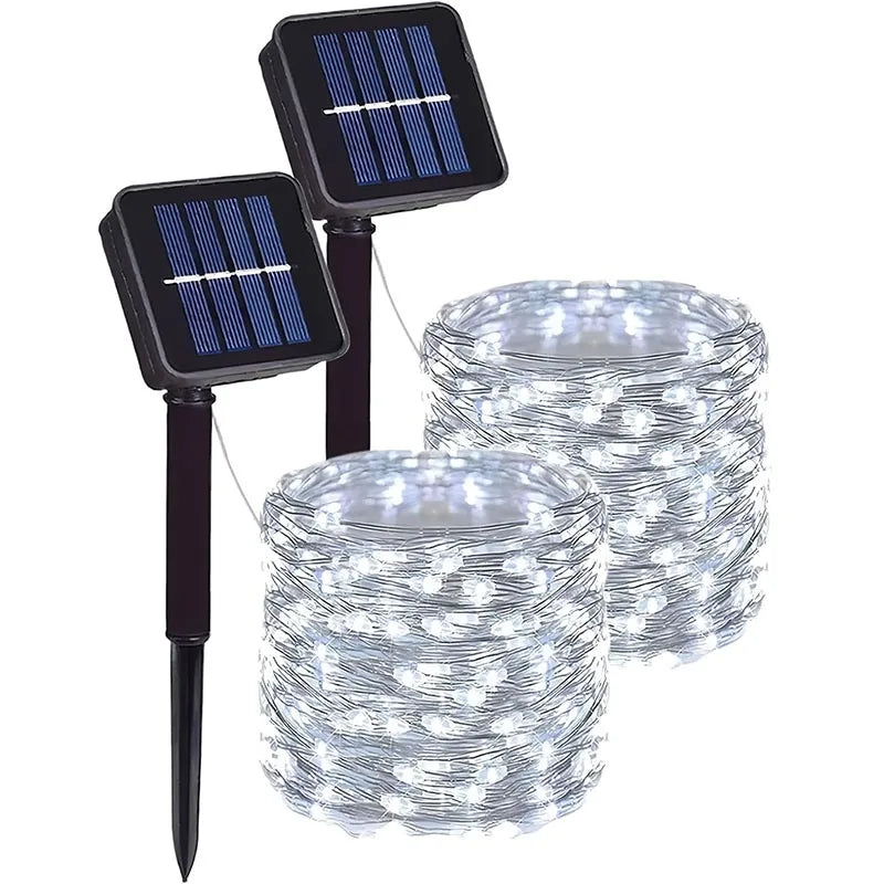 Solar Fairy String Lights – Waterproof 8-Mode Outdoor Garden & Patio Lights