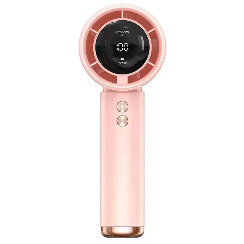 Mini Handheld Turbine Fan – USB Fast Charging Portable Personal Cooling Fan