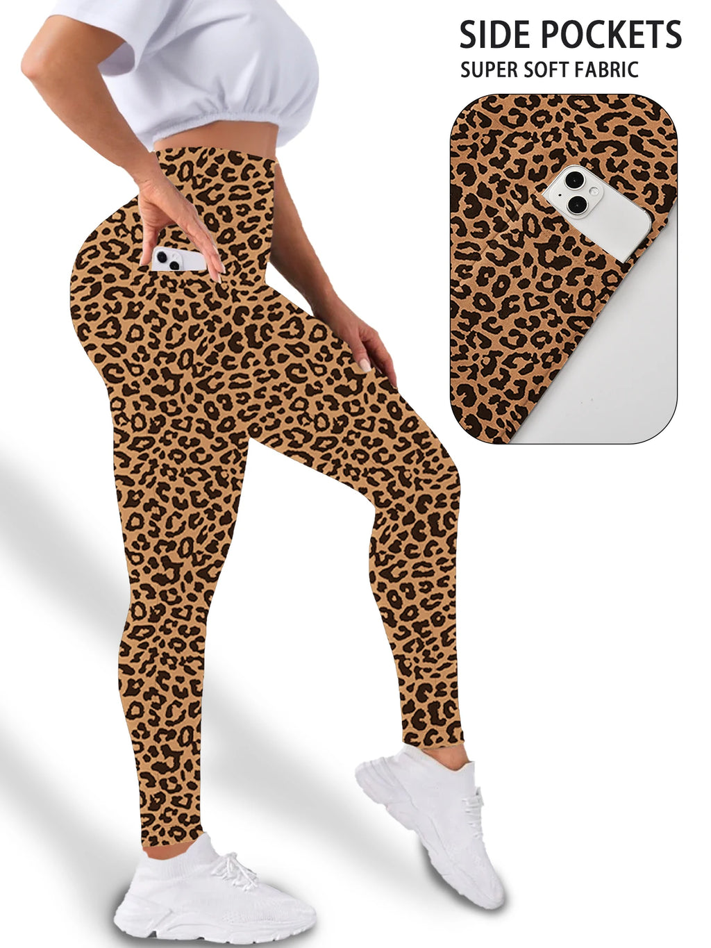 Women's High-Waisted Pocket Yoga Leggings – Tummy Control Workout Pants