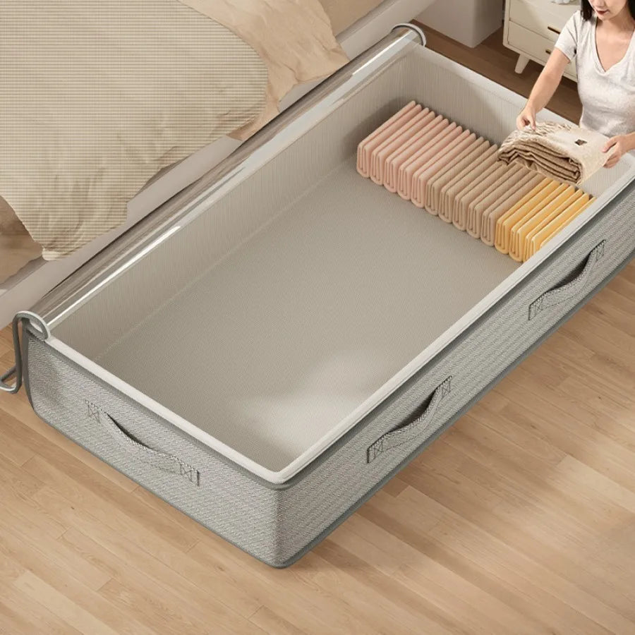 Under-Bed Storage Containers – Foldable Clothes & Linen Organizer Bins