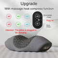 Heated Neck Massager Pillow with Vibration & Traction