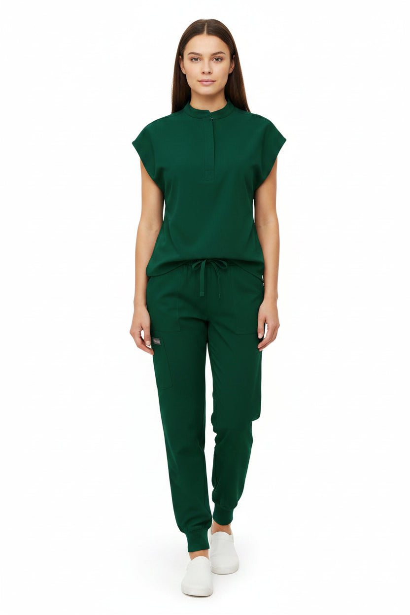 Premium unisex Quick-Dry Medical Scrub Set | Stretch Top & Pants for Healthcare Professionals