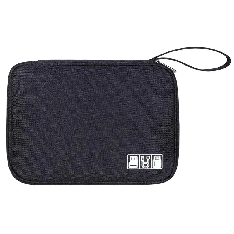 Water-Resistant Electronics Organizer Bag – Cable Travel Pouch