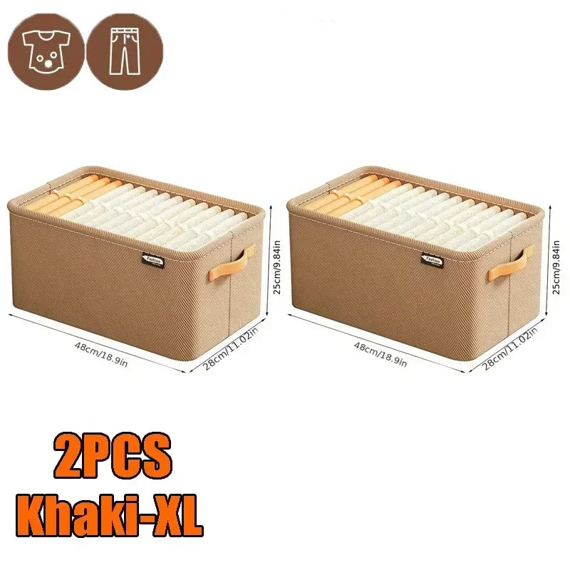 Foldable Wardrobe Storage Organizer Box – Closet & Drawer Organizer