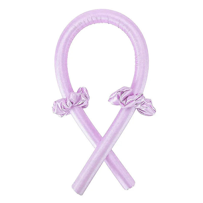 Heatless Curling Set - Satin Curler, Suitable for Night Curling - Non Heat Curler with Headband - Gentle and Effective Hair Care