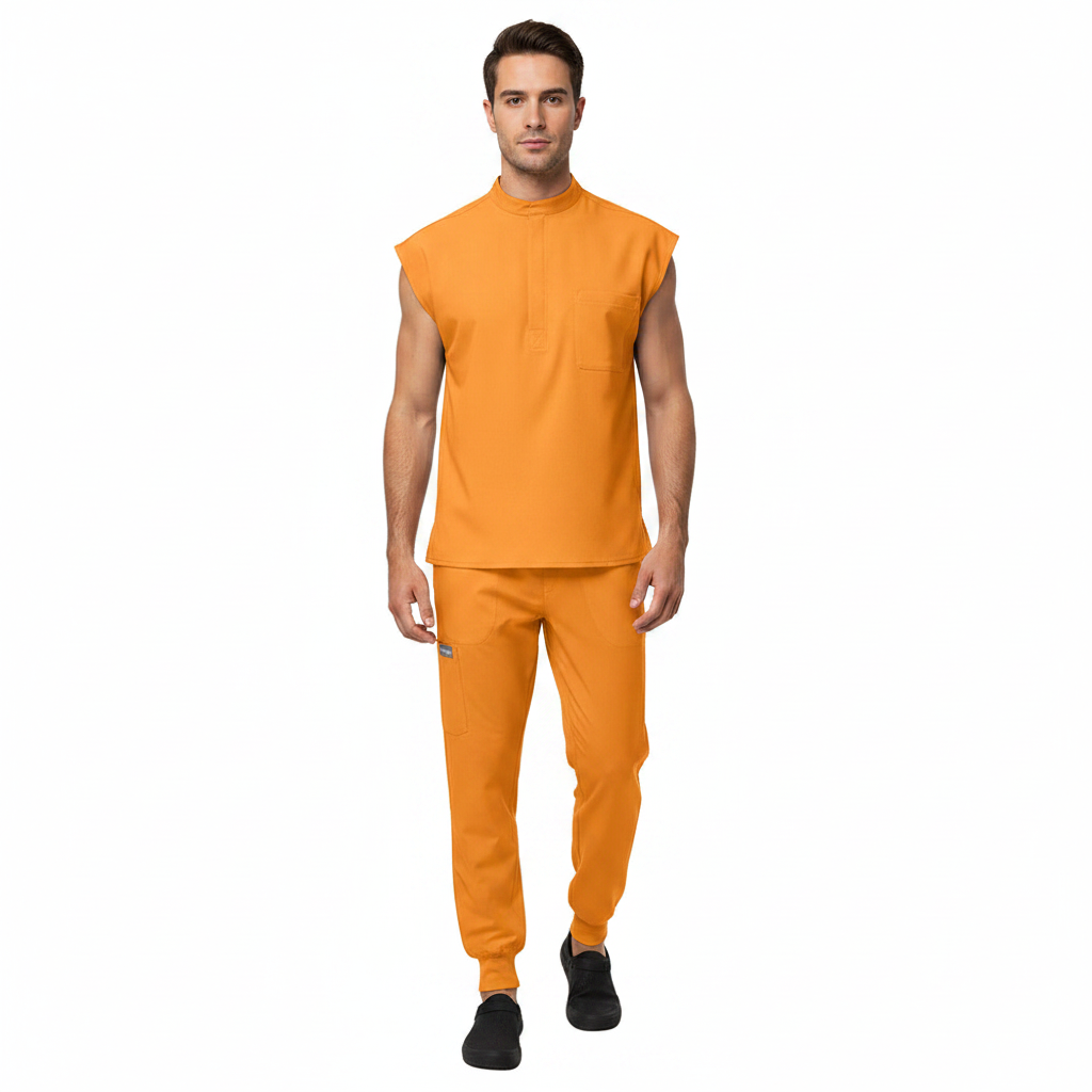 Premium unisex Quick-Dry Medical Scrub Set | Stretch Top & Pants for Healthcare Professionals