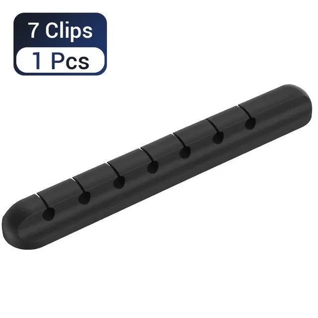 Silicone Cable Organizer Clips – Desktop USB Charging Cable & Cord Management