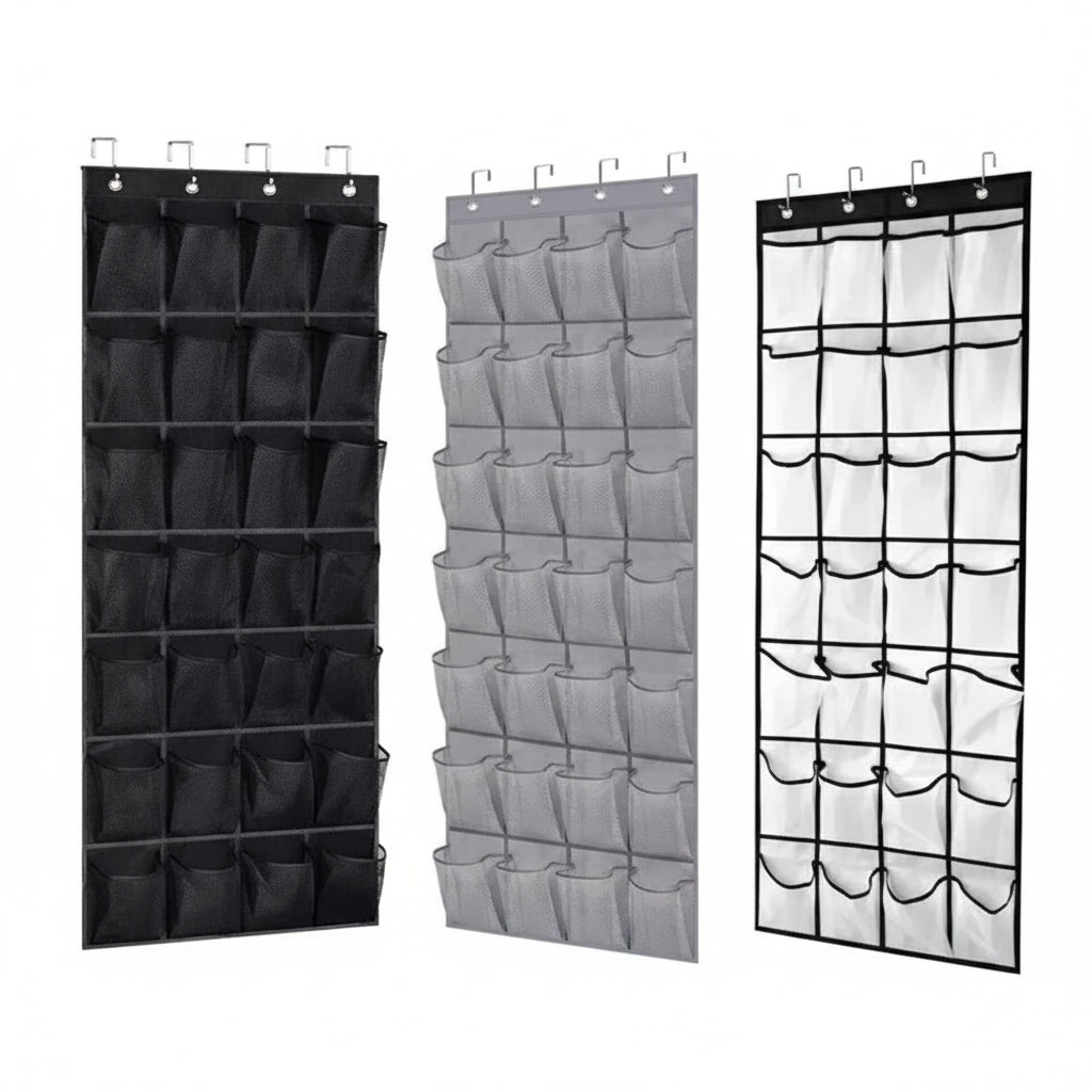 Over The Door Shoe Organizer – 28 Pockets Hanging Storage Holder Hanger Bag Closet