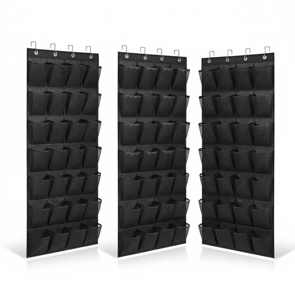 Over The Door Shoe Organizer – 28 Pockets Hanging Storage Holder Hanger Bag Closet