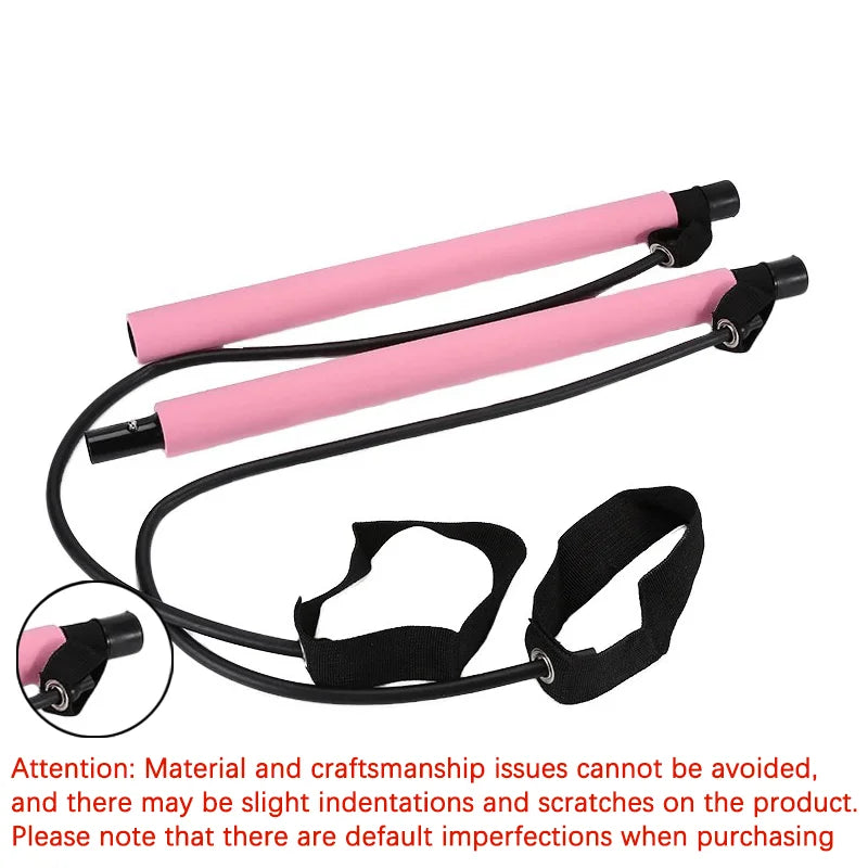 Pilates Resistance Band Set – Full-Body Home Workout Trainer