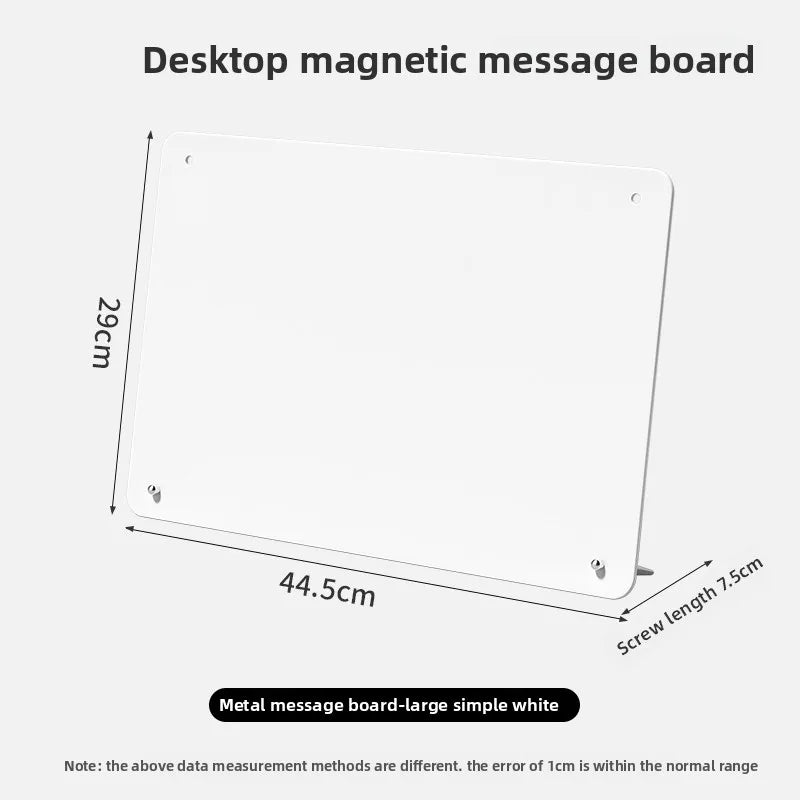 Double-Sided Magnetic Memo Board – Dry Erase & Chalkboard Sign
