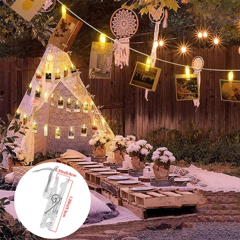 Photo Clip LED Fairy Lights – String Lights for Hanging Pictures & Cards
