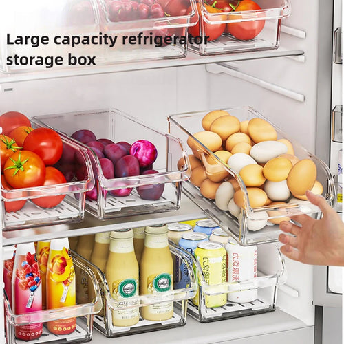 Clear Fridge Organizer Storage Bin – Keep Your Refrigerator Neat & Organized
