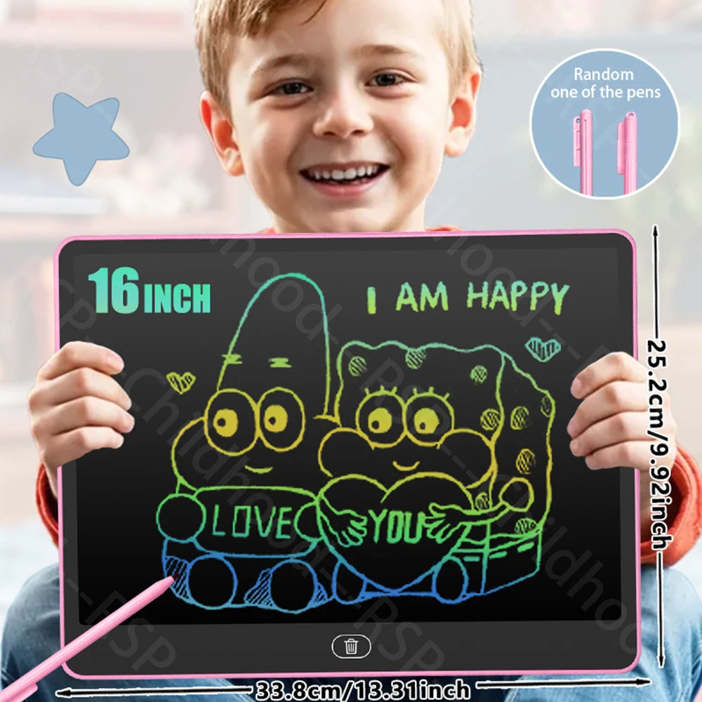 LCD Drawing Tablet for Kids – Doodle & Writing Board with Stylus