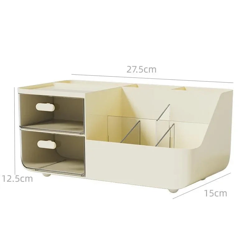 Desktop Storage Organizer with Drawers – Cosmetic & Office Storage Box
